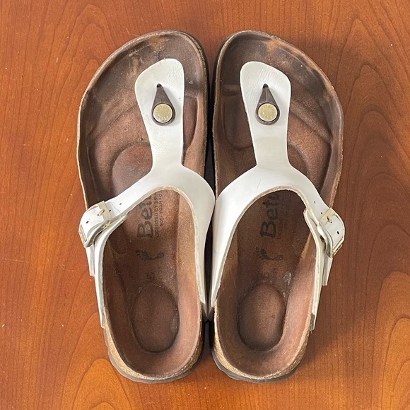 Birkenstock Betula Gizeh White Thong Sandals - Picture 8 of 8